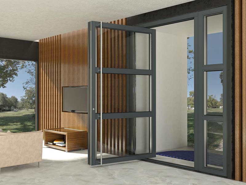 Pivot Glazed Spitfire Aluminium Doors Blackpool